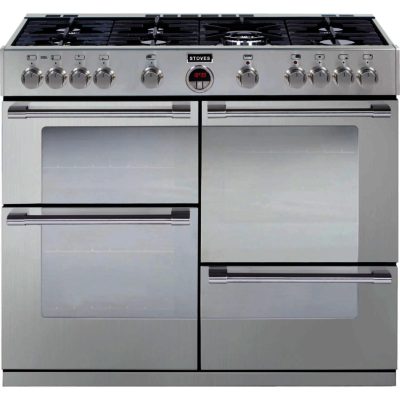 Stoves Sterling R1000DFT 100cm Dual Fuel Range Cooker in Stainless Steel Stoves Sterling R1000DFT 100cm Dual Fuel Range Cooker in Stainless Steel
